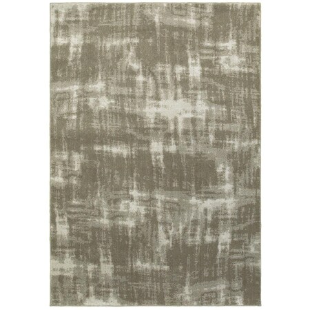 Oriental Weavers Rowan 565H4 10x13 Rectangle - Grey/ Ivory-PolyP/Polyester R565H4300390ST
